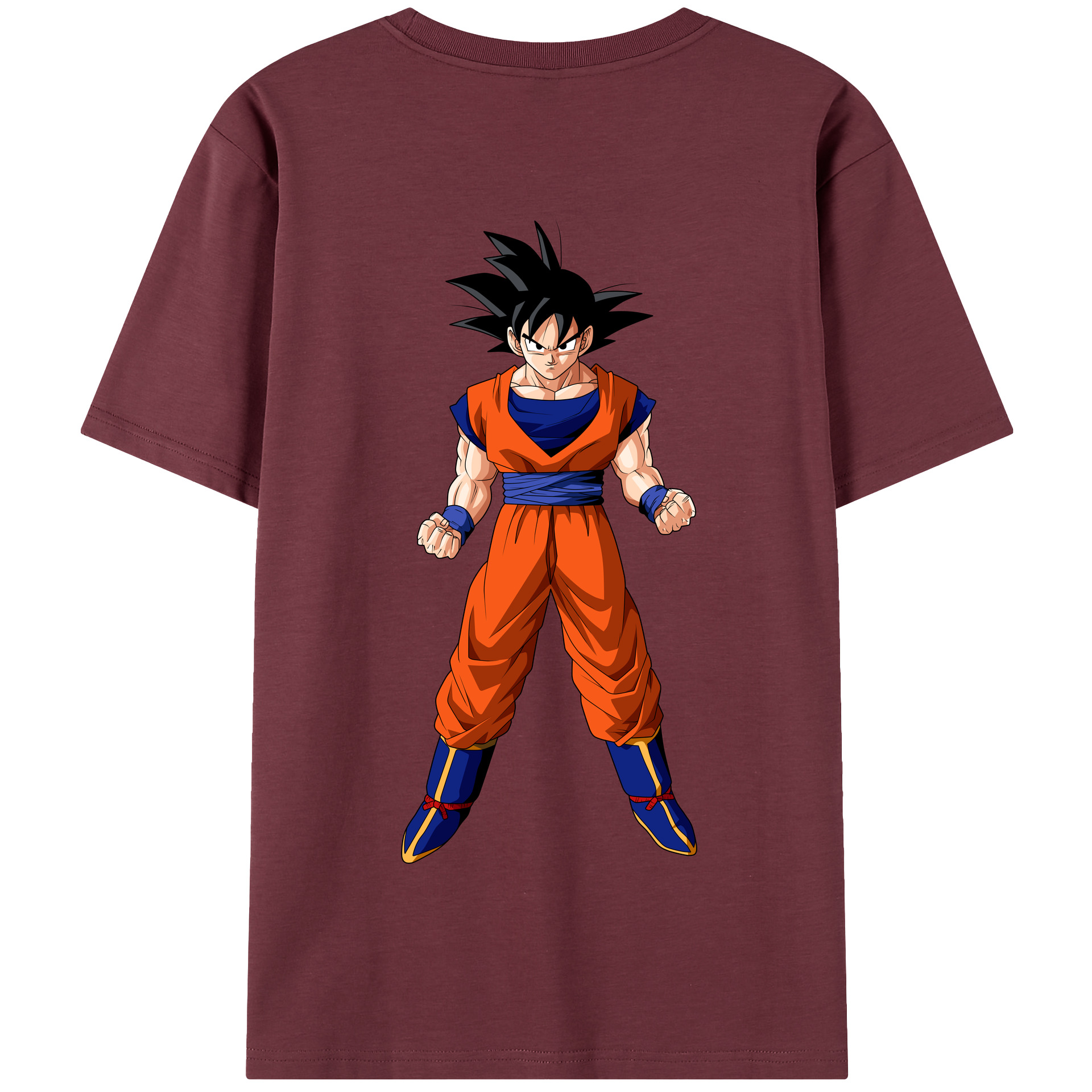 （画像用） ドラゴンボール 孫悟空（そん ごくう）Son Goku カカロット DRAGON BALL Kakarotto 綿100％半袖Tシャツ（背面プリント）